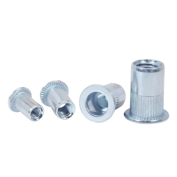 Rivet Nuts Flat Head Knurled Body FH-KB Carbon Steel Image