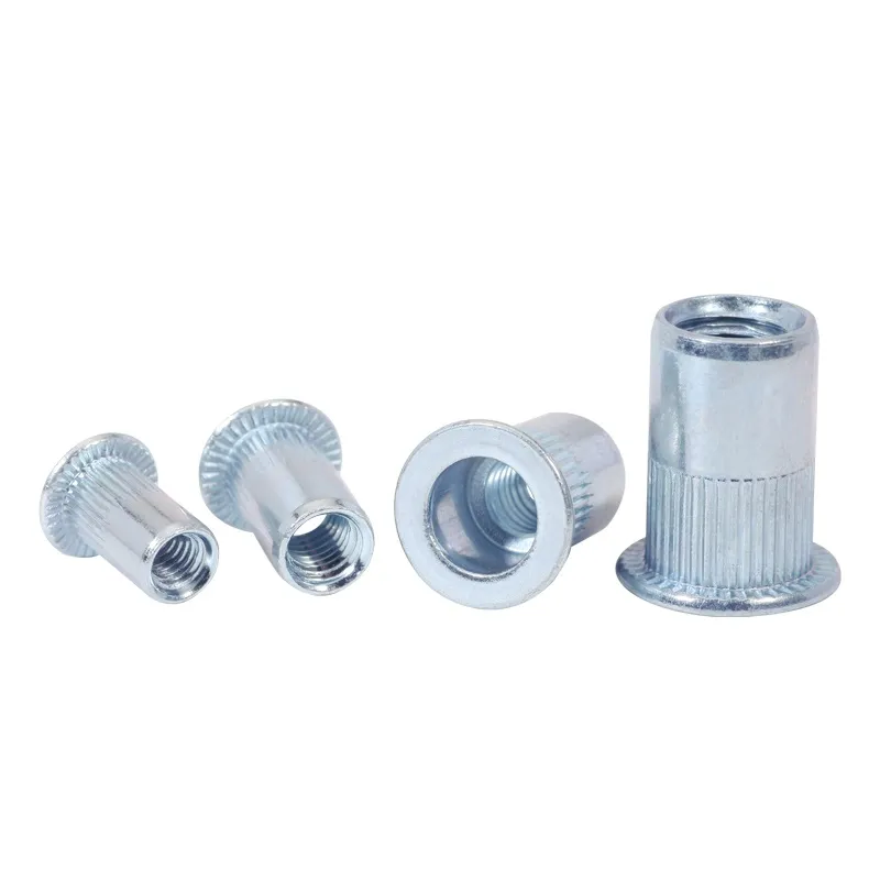 Rivet Nuts Flat Head Knurled Body FH-KB Carbon Steel Image