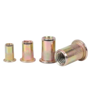 Rivet Nuts Flat Head Knurled Body FH-KB Carbon Steel Main Image