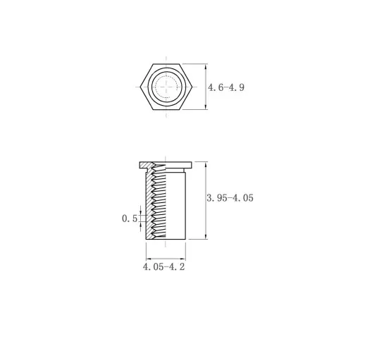 Self Clinching Standoffs Thru-hole Thread Standoffs SO-M3-4-ZI-ZC-ZB-ZU Metric Sizes